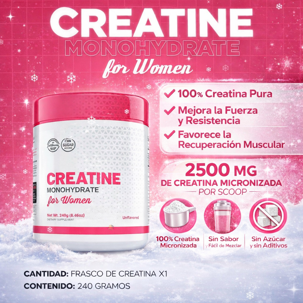 Creatina Monohidratada (Más fuerza, mejor rendimiento y resultados reales)